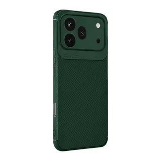 Huawei Honor 600 Pro Uyumlu Auto Focus Karbon Kapak - Koyu Yeşil