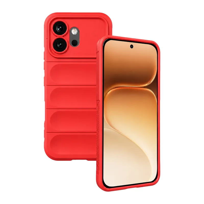 Huawei Honor 600 Uyumlu Optimum Silikon - Kırmızı