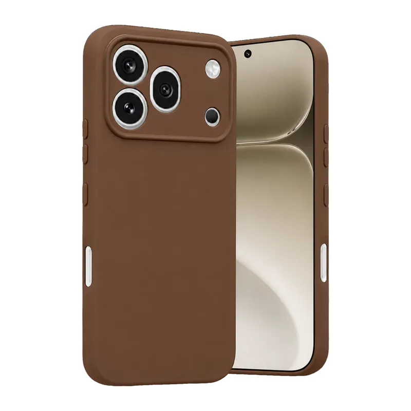 Huawei Honor 600 Pro Uyumlu First Silikon - Kahverengi