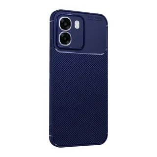 Oppo Oppo A6T 5G Uyumlu Auto Focus Karbon Kapak - Lacivert