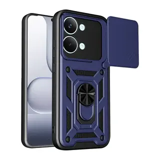 Xiaomi Poco X8 Pro Max Uyumlu Pars Lens Yüzüklü Silikon - Lacivert
