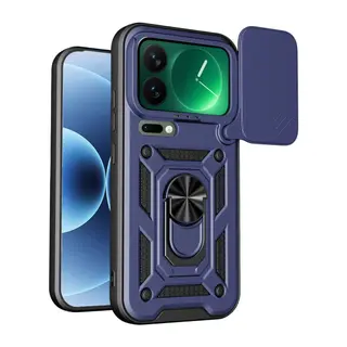 Xiaomi Mi 17 Pro Max Uyumlu Pars Lens Yüzüklü Silikon - Lacivert