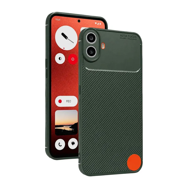 Nothing Phone Nothing CMF Phone 1 Auto Focus Karbon Kapak - Yeşil