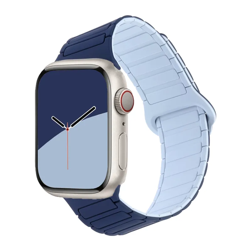 Apple Watch Ultra 49mm Armor Manyetik Kordon - Açık Mavi