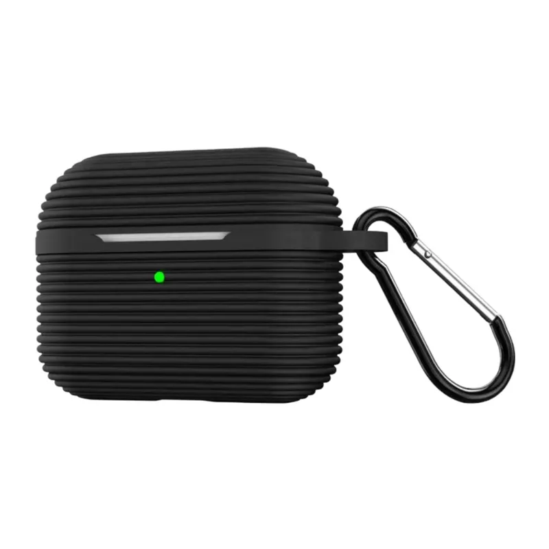 Apple Airpods 4 (4.nesil)/Airpods 5 (5.Nesil) Uyumlu Raven Silikon Kılıf - Siyah