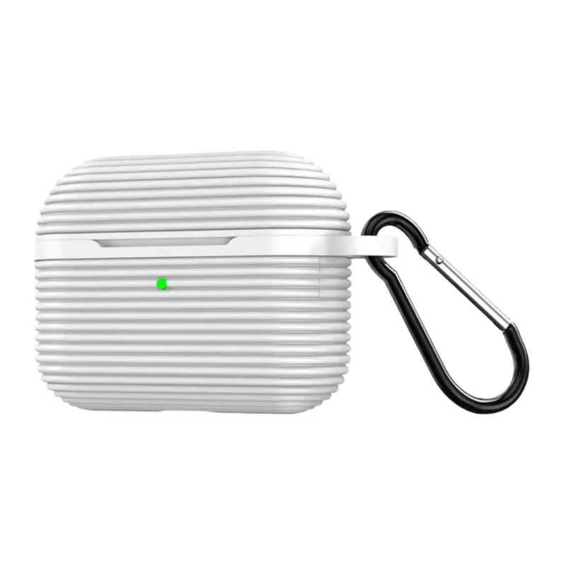Apple Airpods 4 (4.nesil)/Airpods 5 (5.Nesil) Uyumlu Raven Silikon Kılıf - Beyaz