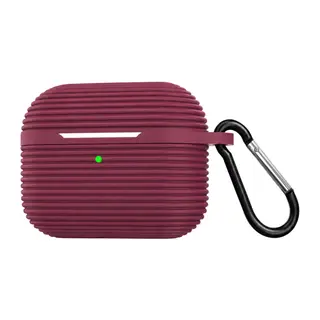 Apple Airpods 4 (4.nesil)/Airpods 5 (5.Nesil) Uyumlu Raven Silikon Kılıf - Bordo