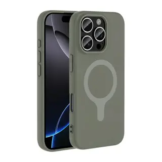 Joko Apple iPhone 16 Pro Max Z Uyumlu Silikon Magsafe Kapak - Gri