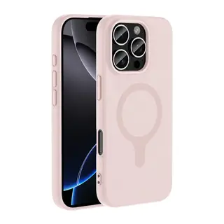 Joko Apple iPhone 16 Pro Max Z Uyumlu Silikon Magsafe Kapak - Pembe