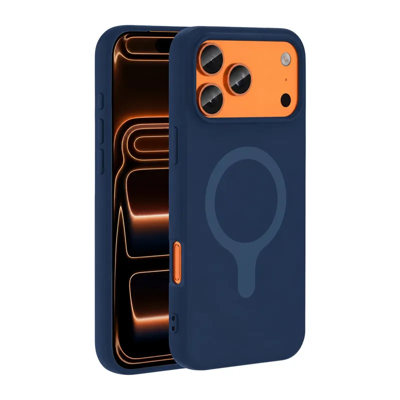 Joko Apple iPhone 18 Pro Max/17 Pro Max Z Uyumlu Silikon Magsafe Kapak - Lacivert