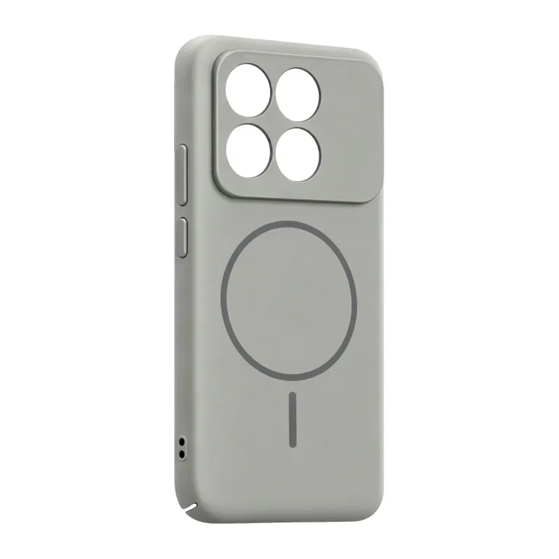 Xiaomi Poco X6 Pro Uyumlu Mika PC Magsafe Kapak - Gri