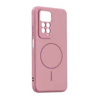 Xiaomi Redmi Note 11 Pro Uyumlu Mika PC Magsafe Kapak - Pembe