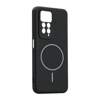 Xiaomi Redmi Note 11 Pro Uyumlu Mika PC Magsafe Kapak - Siyah