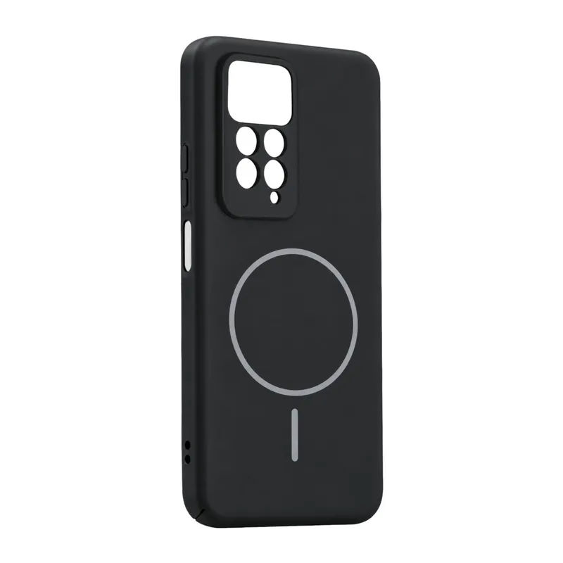 Xiaomi Redmi Note 11 Pro Uyumlu Mika PC Magsafe Kapak - Siyah