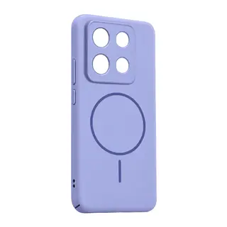 Xiaomi Redmi Note 13 4G Uyumlu Mika PC Magsafe Kapak - Açık Mor