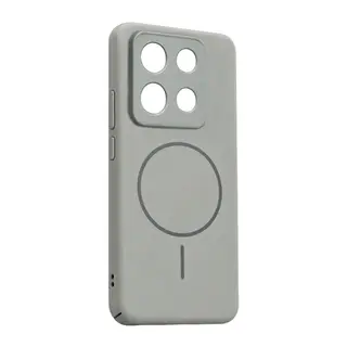 Xiaomi Redmi Note 13 4G Uyumlu Mika PC Magsafe Kapak - Gri