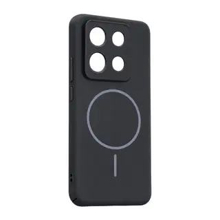 Xiaomi Redmi Note 13 5G Uyumlu Mika PC Magsafe Kapak - Siyah