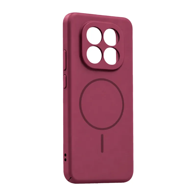 Xiaomi Redmi Note 14 Pro 4G Uyumlu Mika PC Magsafe Kapak - Bordo
