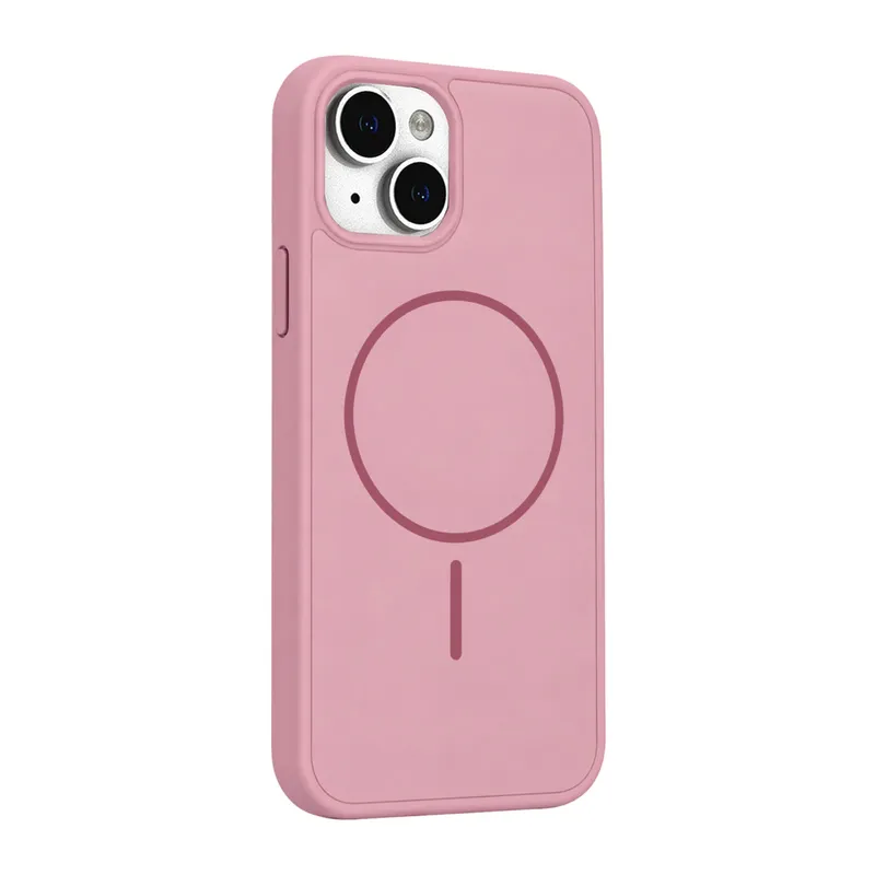 Apple iPhone 15 Uyumlu Azus Magsafe Kapak - Pembe