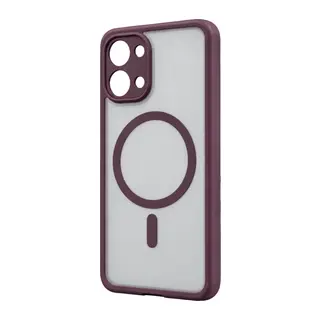 Xiaomi Redmi 15C 5G Loji Magsafe Kapak - Bordo
