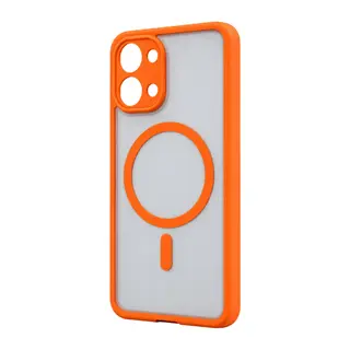 Xiaomi Redmi 15C 5G Uyumlu Loji Magsafe Kapak - Turuncu