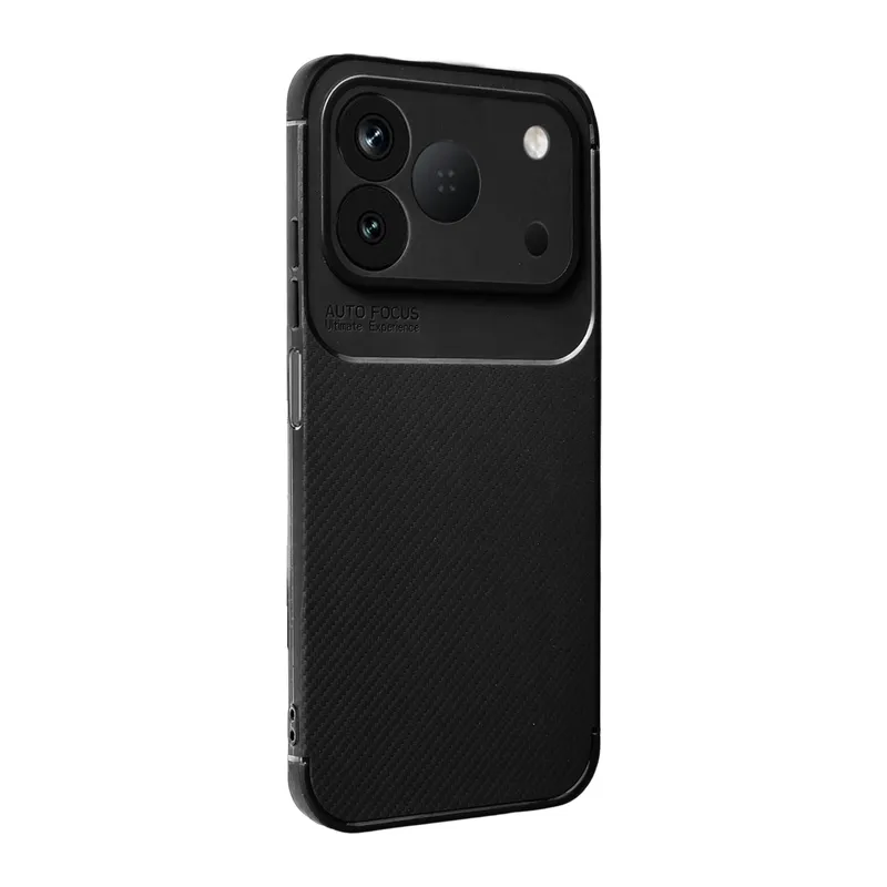 Tecno Spark 50 4G Uyumlu Auto Focus Karbon Kapak - Siyah