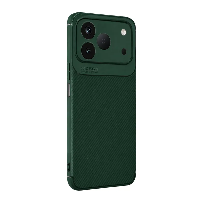 Tecno Spark 50 4G Uyumlu Auto Focus Karbon Kapak - Yeşil
