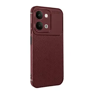 Vivo Y31d Auto Focus Karbon Kapak - Bordo