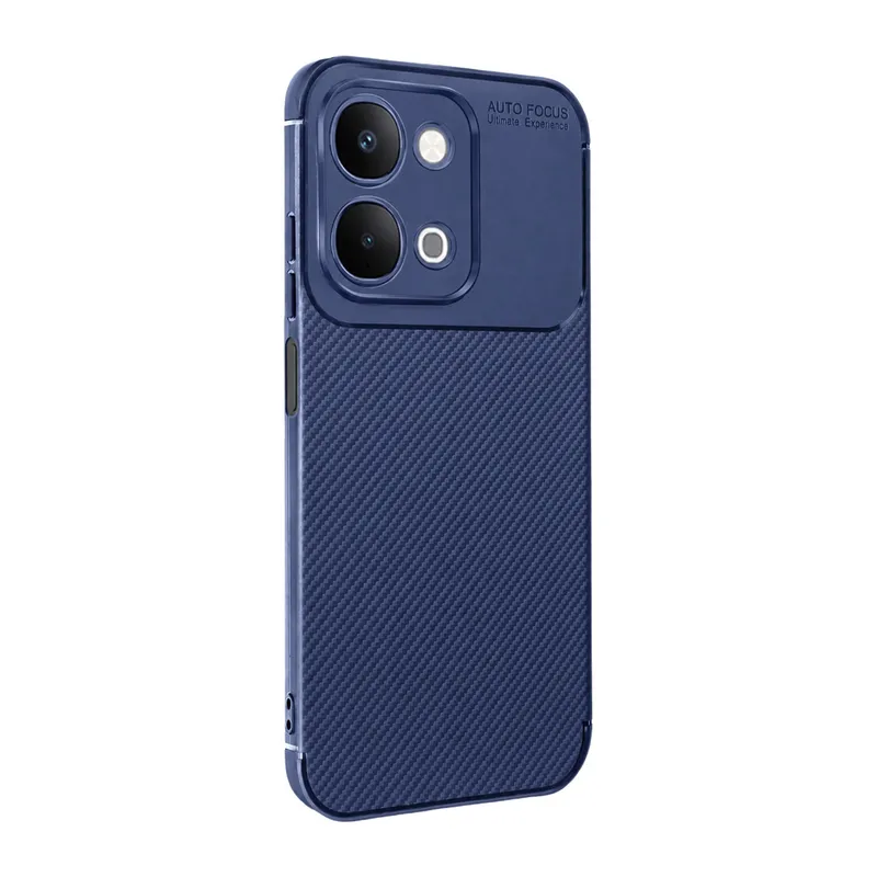 Vivo Y31d Auto Focus Karbon Kapak - Lacivert