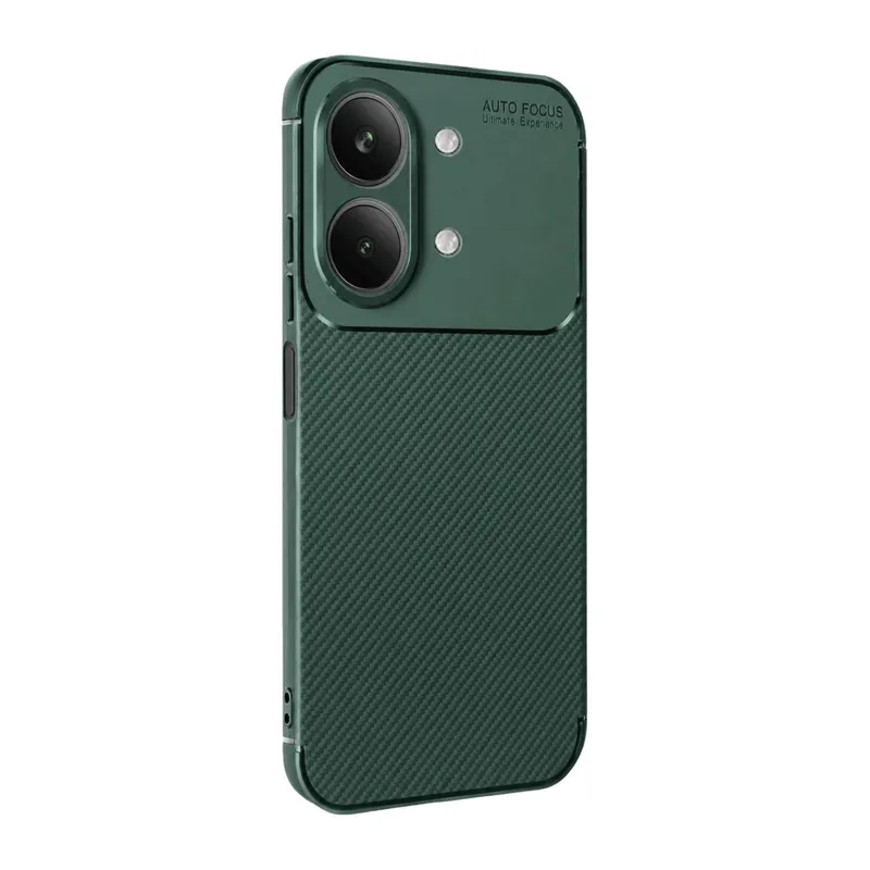 Vivo Y05 Uyumlu Auto Focus Karbon Kapak - Yeşil