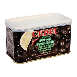 CEBEL SİYAH ZEYTİN TENEKE 750 GR (*)
