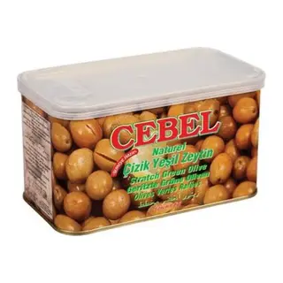 CEBEL SARI YEŞİL ZEYTİN ÇİZİK TNK 700 GR