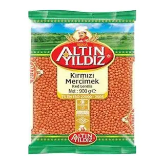 ALTIN YILDIZ KIRMIZI MERCİMEK 900 GR