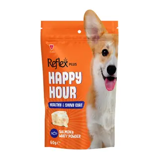 Reflex Plus Happy Hour Healty & Shiny Coat Sağlıklı ve Parlak Tüyler İçin Destekleyici Köpek Ödül Maması 60gr