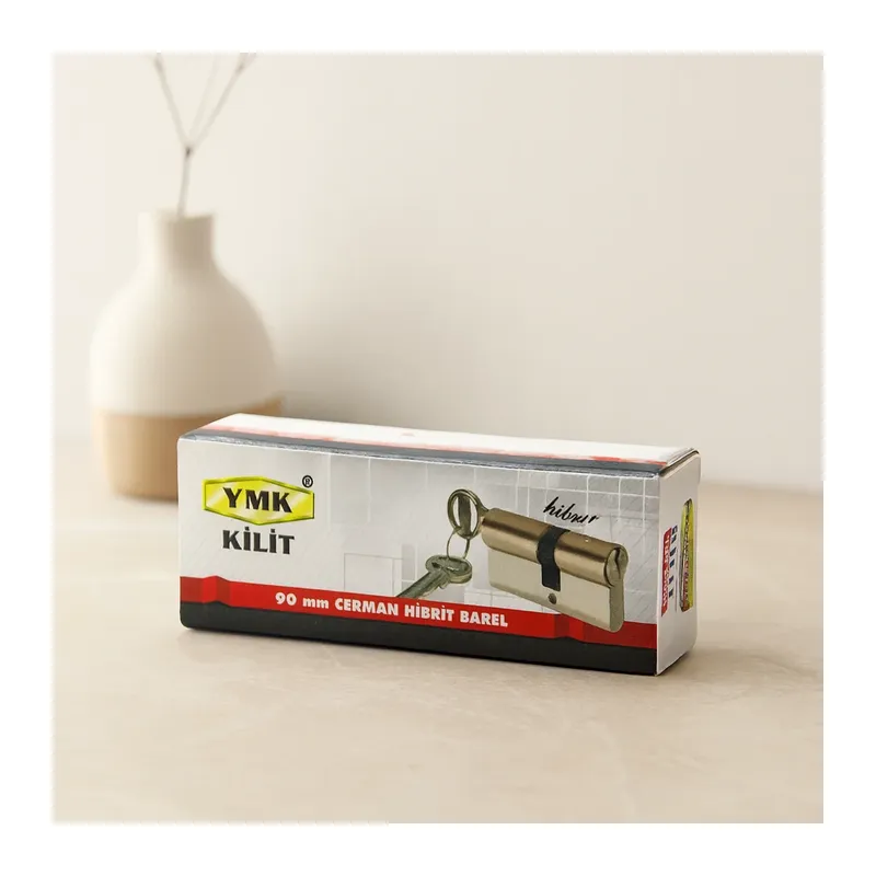 90mm Nikel Saten Cerman Barel Silindir (2 Anahtar)