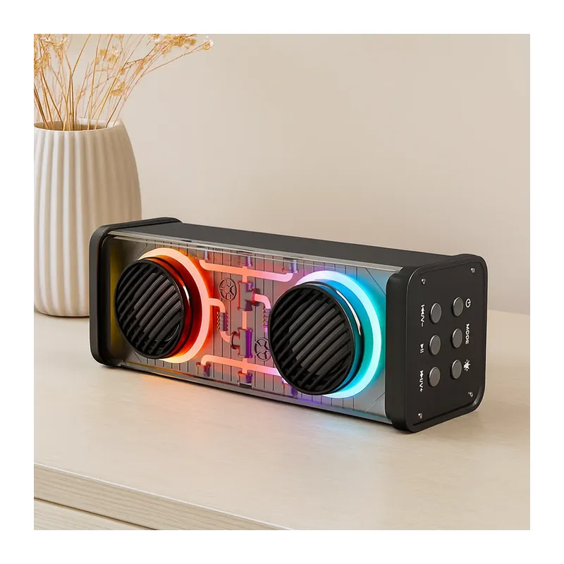 Taşınabilir Bluetooth Hoparlör 20W USB Şarjlı Işıklı