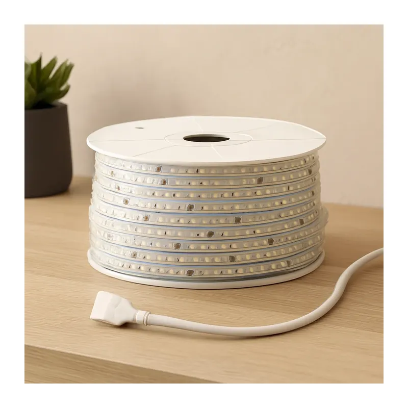 100m 220V Dış Mekan LED Şerit 6500K Beyaz 120 LED/m