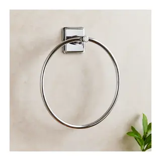 Yuvarlak Metal Yapışkanlı Banyo Havluluk