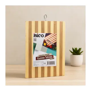 Bambu Kesme Tahtası 18x28x1.3 cm (Metal Kulplu)