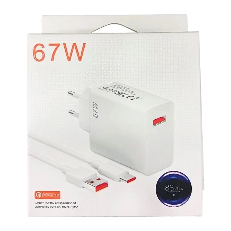 67 W Şarj Başlığı ve Kablo