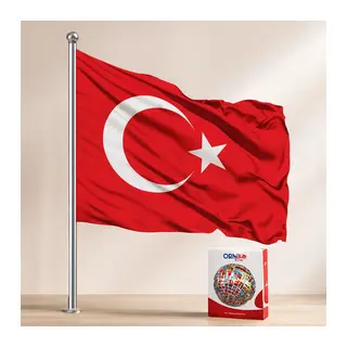 150x225 cm Alpaka Kumaş Türk Bayrağı