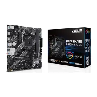 ASUS PRIME B550M-K ARGB DDR4 5100MHZ 1XHDMI 1XDP 2XM.2 USB 3.2 MATX AM4 (AMD AM4 5000/4000G/3000 SERİLERİ İLE UYUMLU)