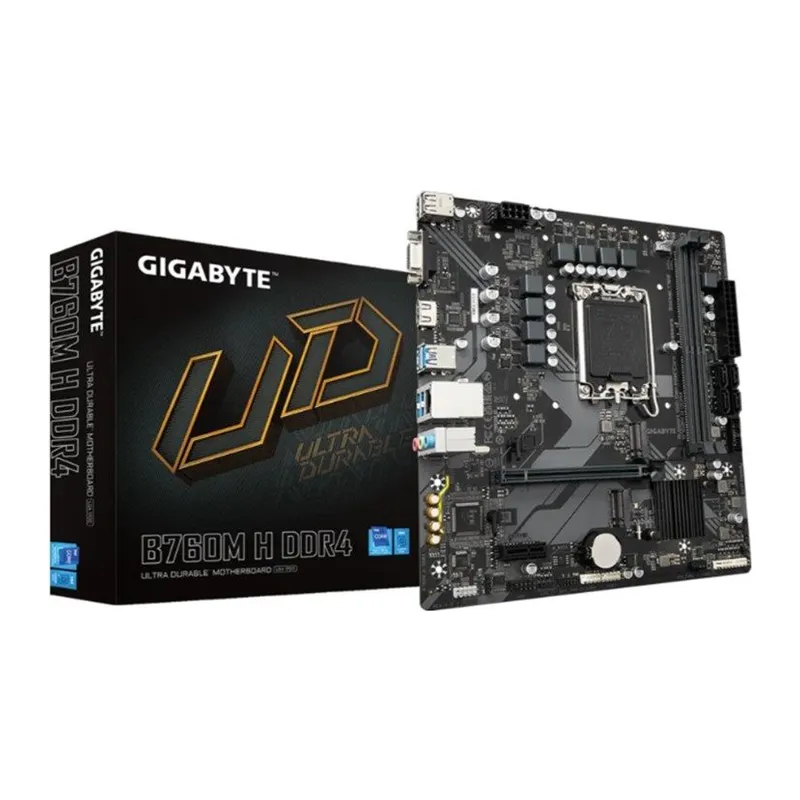 GIGABYTE B760M-H DDR4 3200MHZ 1XVGA 1XHDMI 1XM.2 USB 3.2 MATX 1700P (12. / 13. VE 14. NESİL İŞLEMCİ UYUMLU)