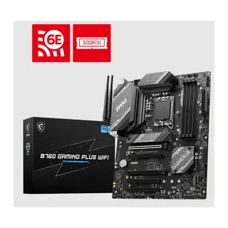 B760 GAMING PLUS WIFI DDR4 6800MHZ 1XHDMI 1XDP 2XM.2 USB ATX 1700P (12./ 13. VE 14. NESİL İŞLEMCİ İLE UYUMLU)