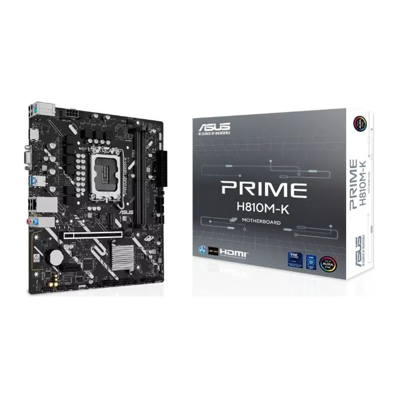 ASUS PRIME H810M-K DDR5 6400MT/S 1XVGA 1XHDMI 1XM.2 1851P MATX (INTEL ULTRA PROCESSORS SERIES 2)