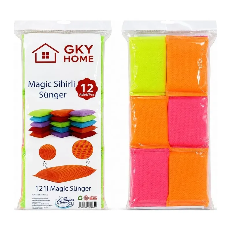 Gky Home 12'li Magic Sosyete Sünger