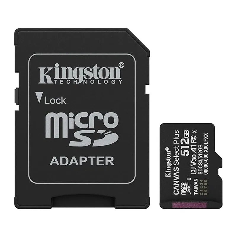 512 GB KINGSTON MICRO SD CL10 SDCS3/512GB