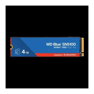 4 TB WD BLUE SN5100 PCI-4.0 6900MB/S 6700MB/S M2 SSD WDS400T5B0E