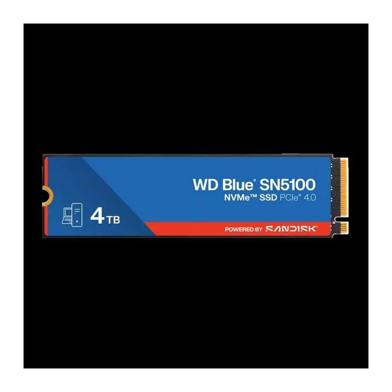 4 TB WD BLUE SN5100 PCI-4.0 6900MB/S 6700MB/S M2 SSD WDS400T5B0E