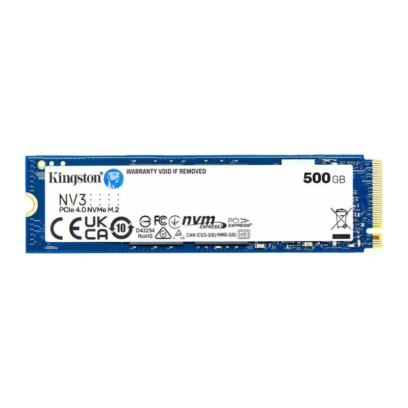 500 GB KINGSTON NV3 M.2 NVME PCIE GEN4 5000/3000MBS SNV3S/500G